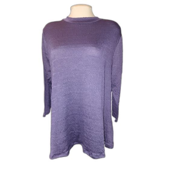 Lane Bryant Swing Collection NWT Purple Long Sleeve Swing Tunic Plus Size 14/16 - Picture 1 of 9